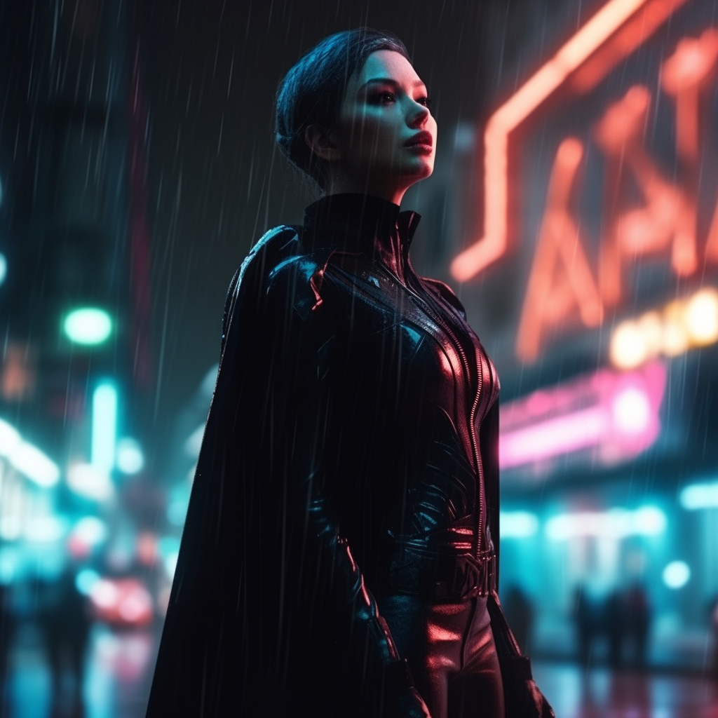 Neon Noir: Superheroine's Midnight Vigil Version 5
