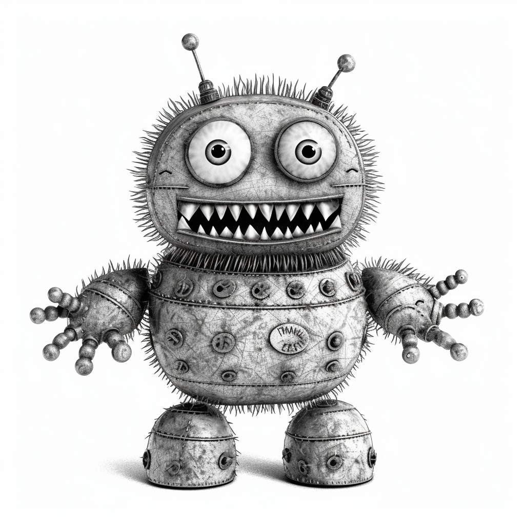 Retro Monster Toy Blueprint