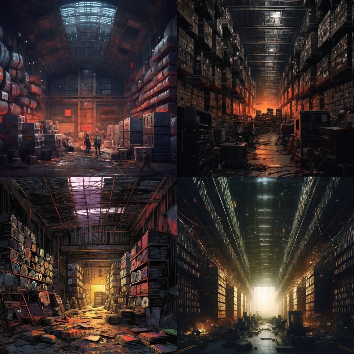 Midnight Armory: Echoes of a Futuristic Cyberpunk Odyssey