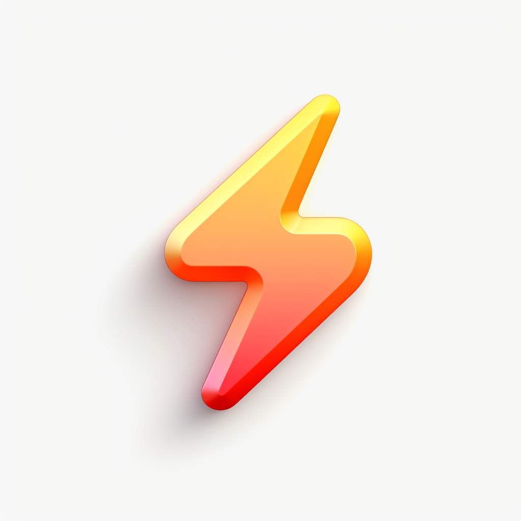 Neo-Pop Lightning Icon Mid-Journey Highlight