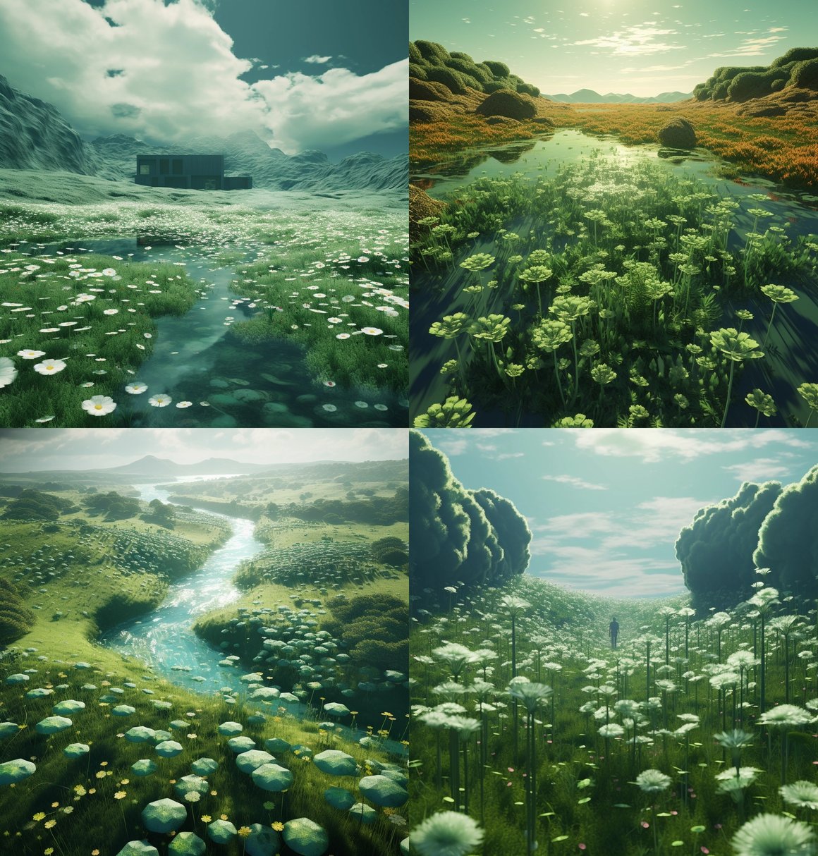 A Surrealistic Immersion in Hyper-Realistic Landscapes