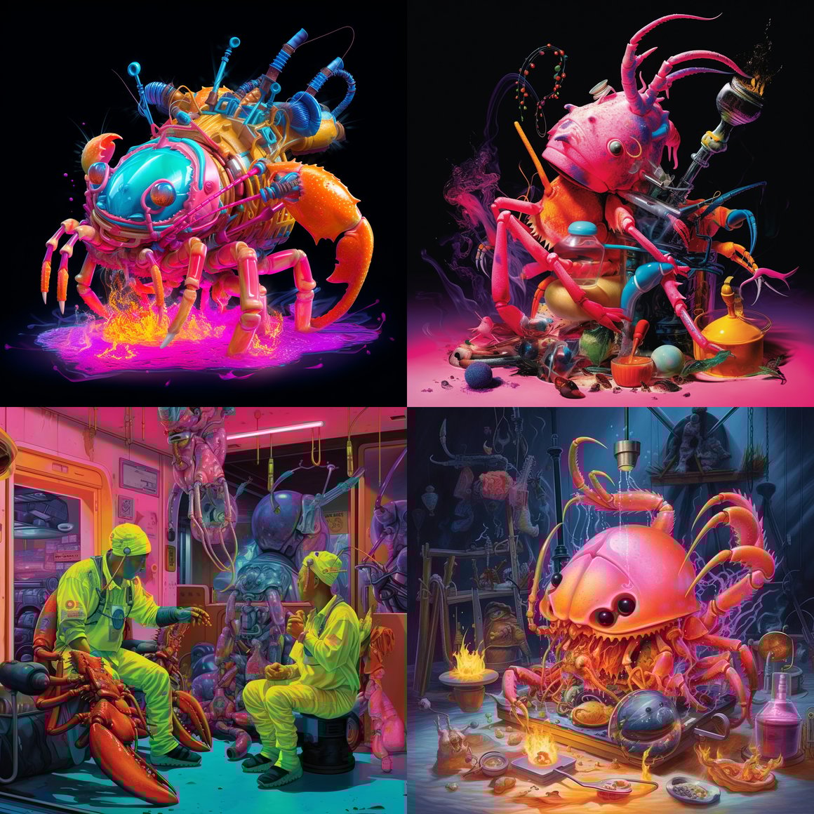 Neon Nautical Nightmare: An Unexpected Artistic Voyage