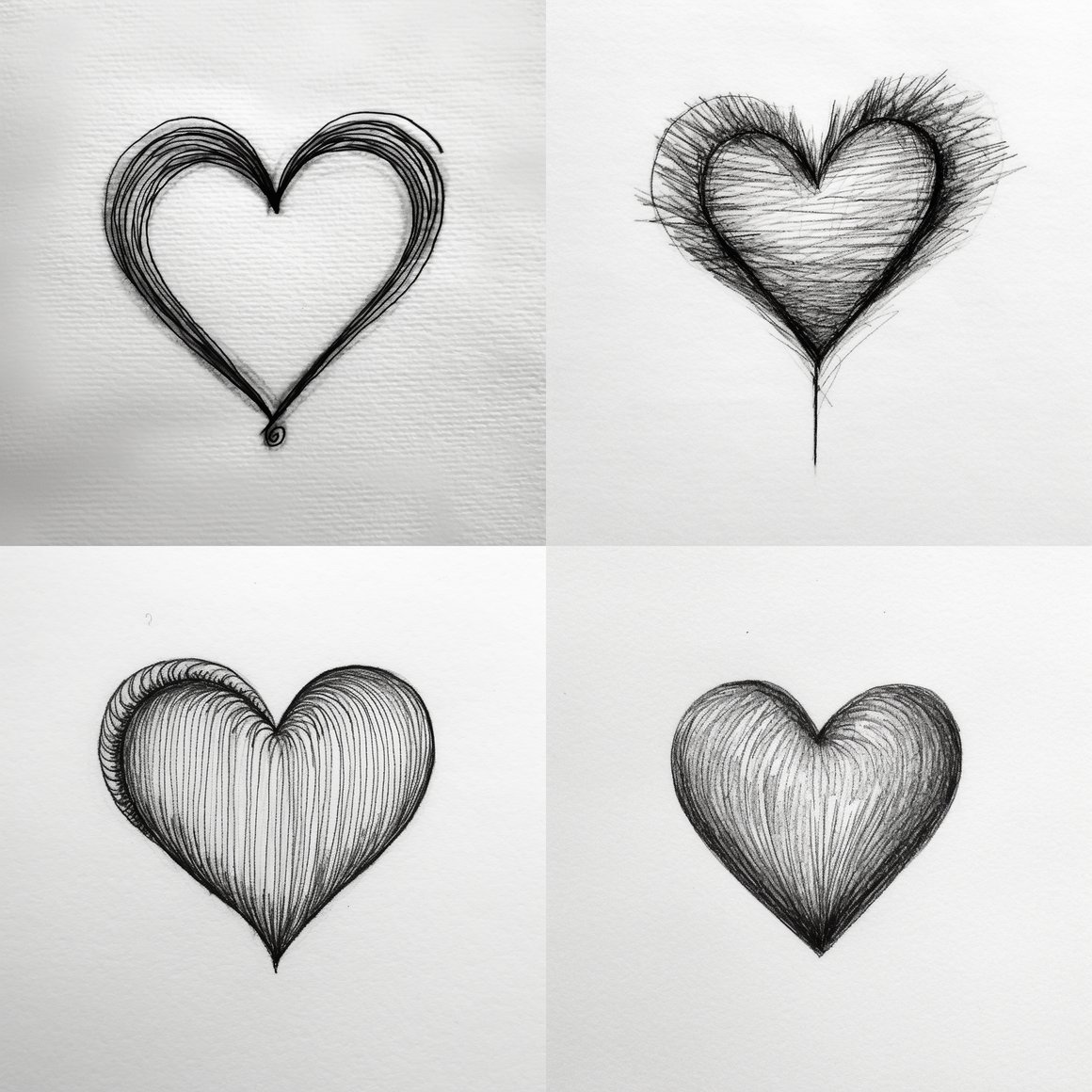 Hand-drawn Heart Sketch Mid-journey