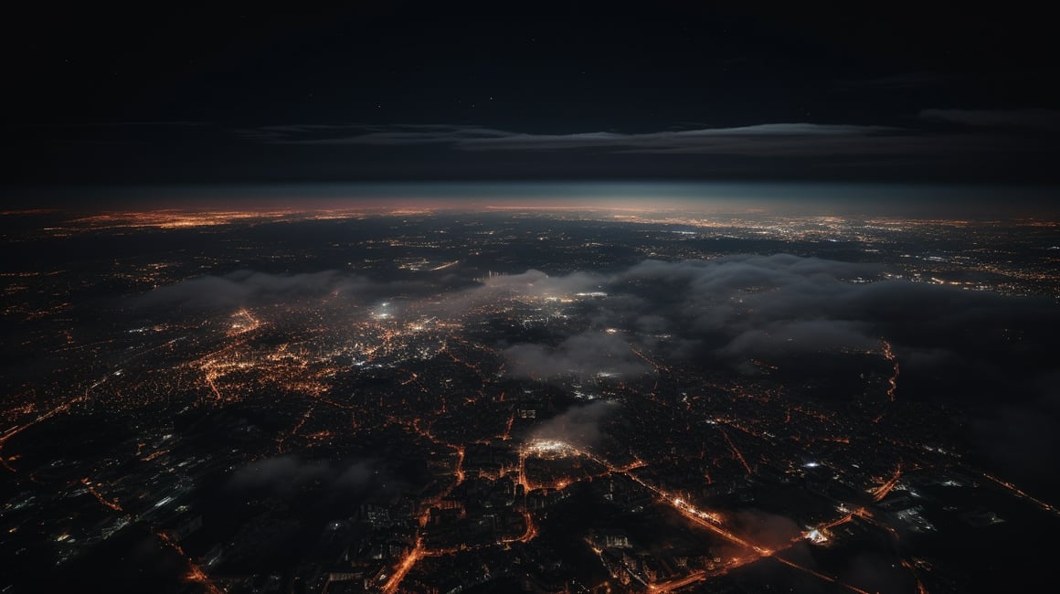 City Lights Beyond the Clouds: A Satellite Perspective