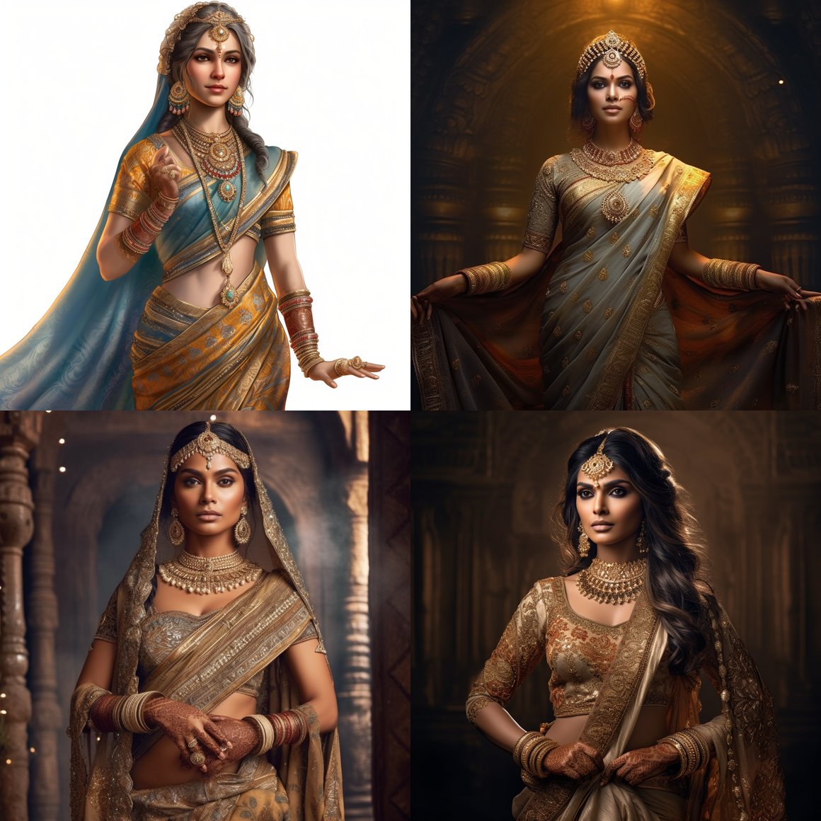Resilient Radiance: The Stalwart Queen of Ancient India