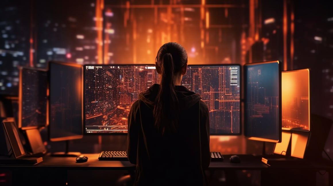 Neon Nocturne: A Cybernetic Serenade