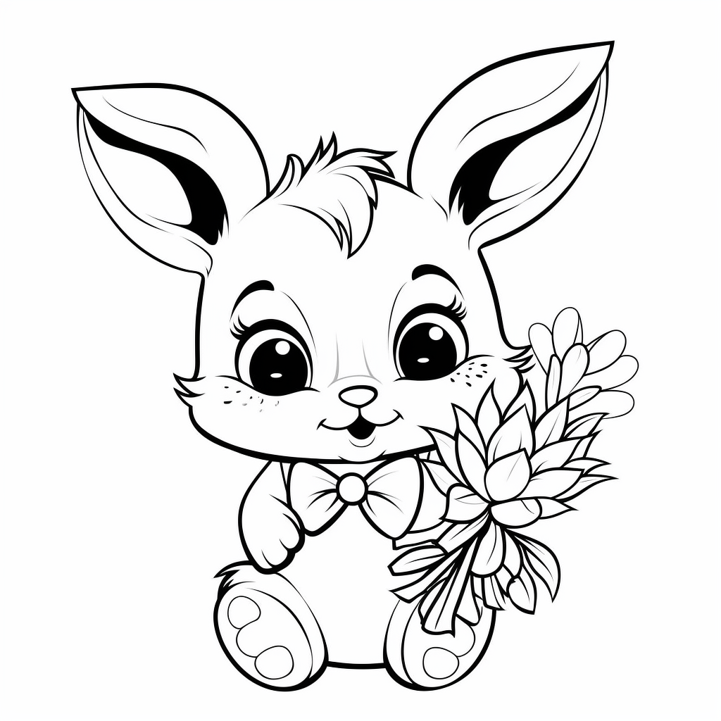 Chibi Disney Inspired Coloring Page