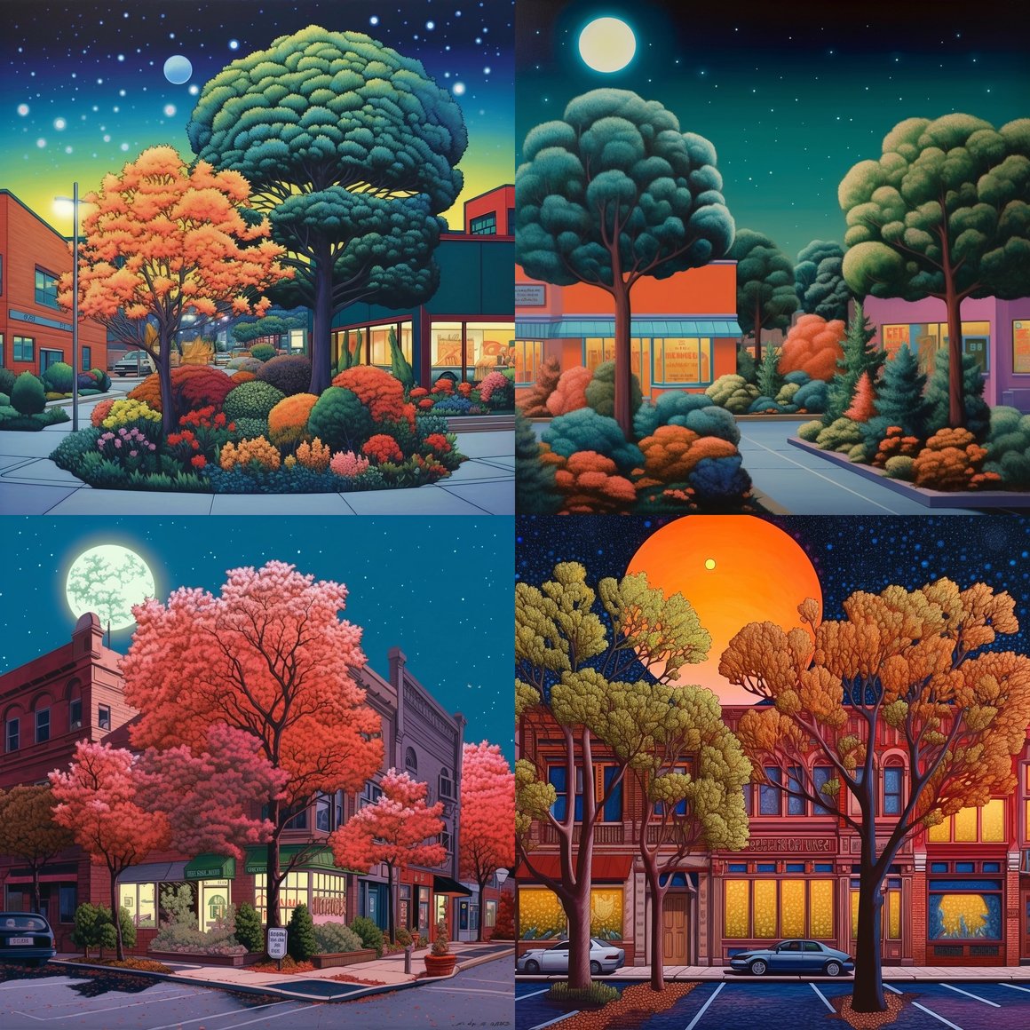 Twilight Contrast: Nature Meets Commerce