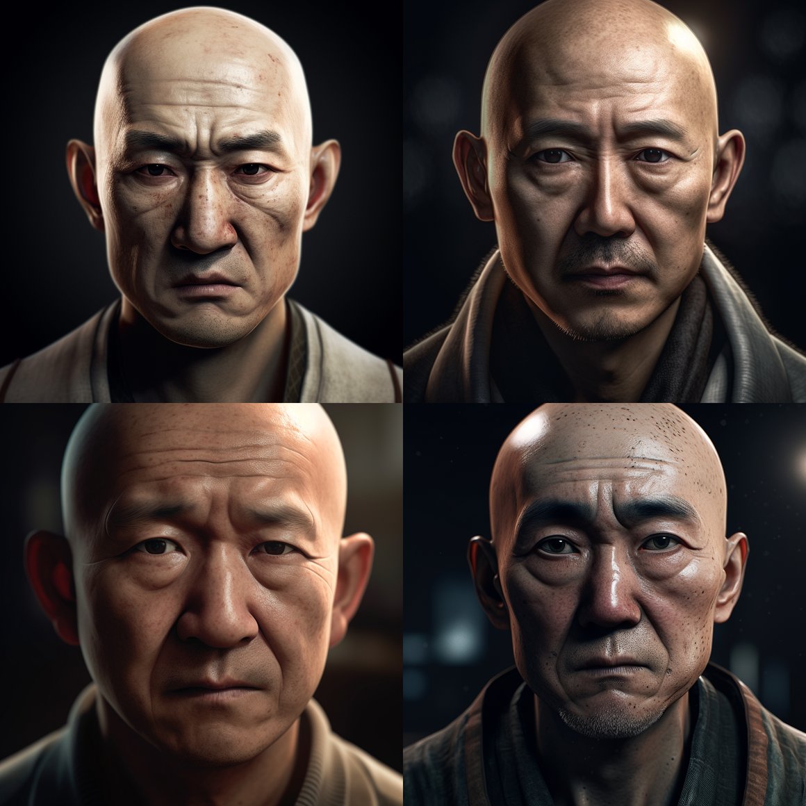 Creating a Photorealistic Close-Up of an Intense Japanese Man with a ...