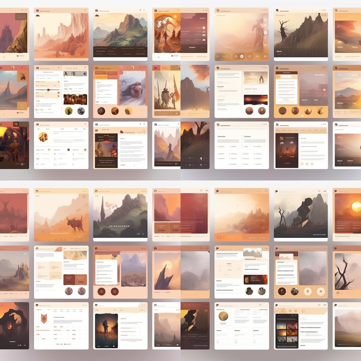 Halfway Update on DnD Fantasy Browser Game Cards Webpage Design v5