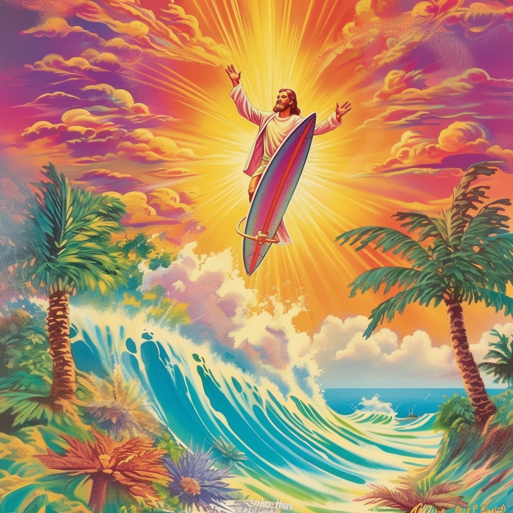 A Technicolor Journey of Surf, Spirituality, and Psychedelia