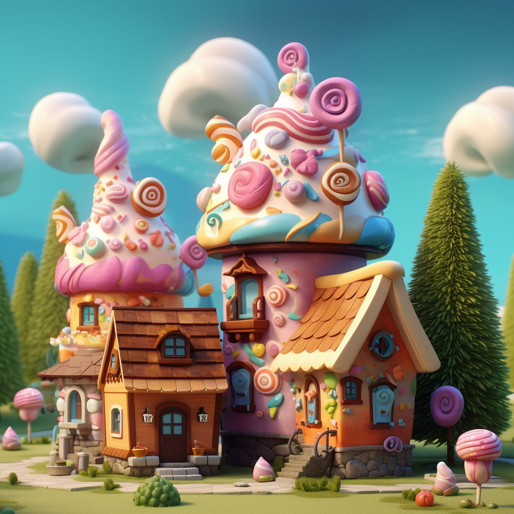 Sugar Sprite Residences: A Sweet Ice-Cream Fantasy in 4K