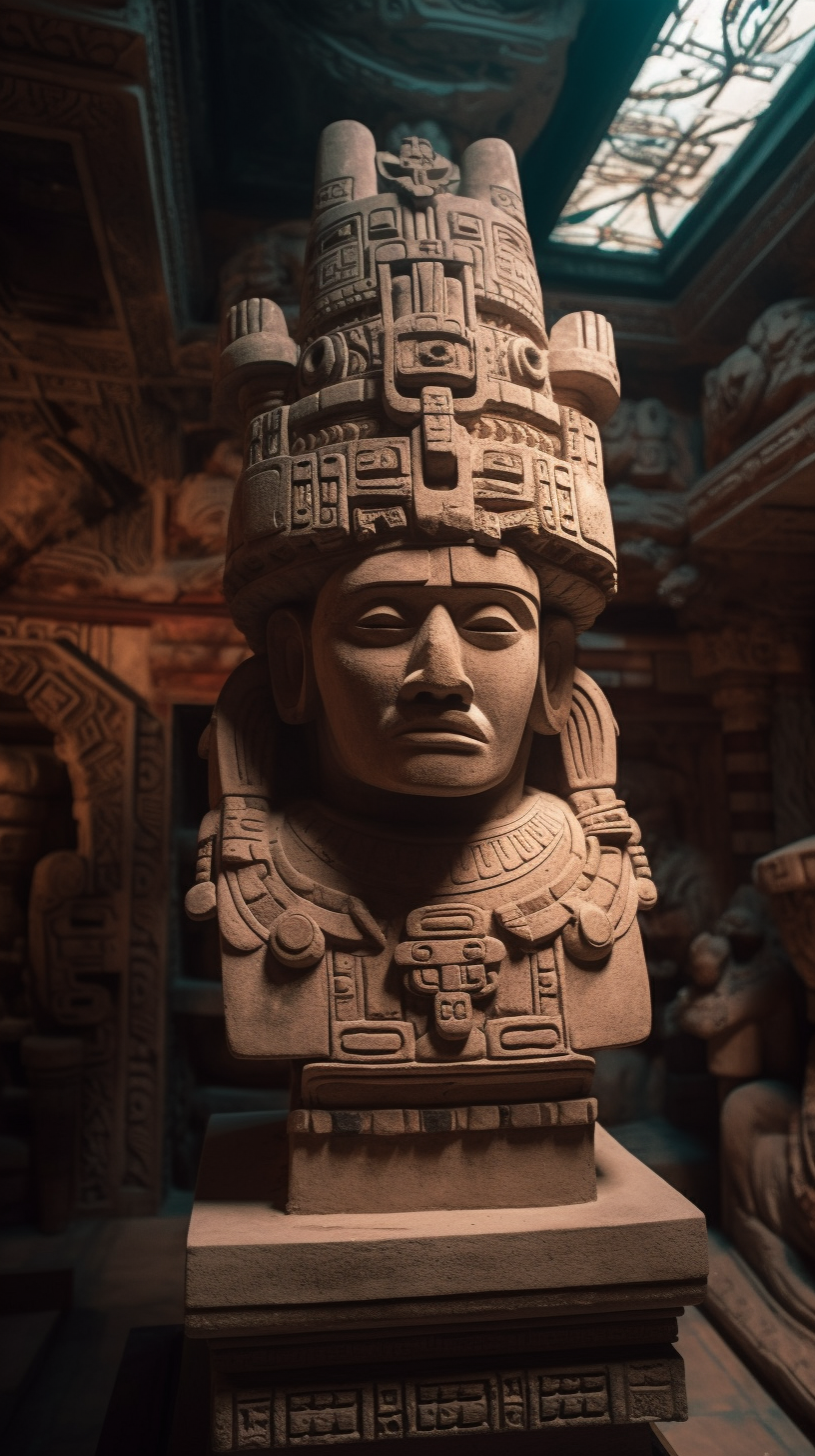 Ultra-Realistic Aztec Artistic Journey