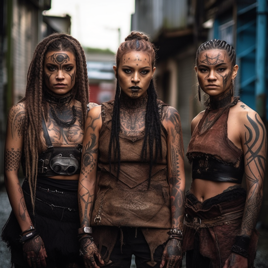 Neo Pagan Cyberpunk: Maori Femme Fatales in Post-Apocalypse