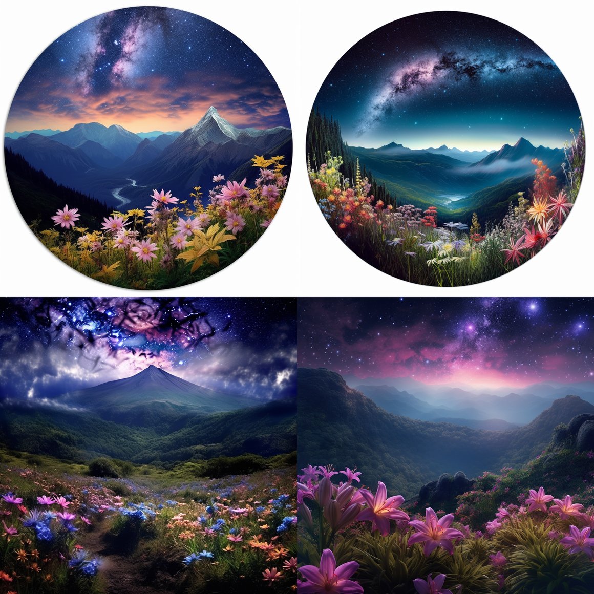 Navigating the Milky Way amidst Mountain Flora - v 4