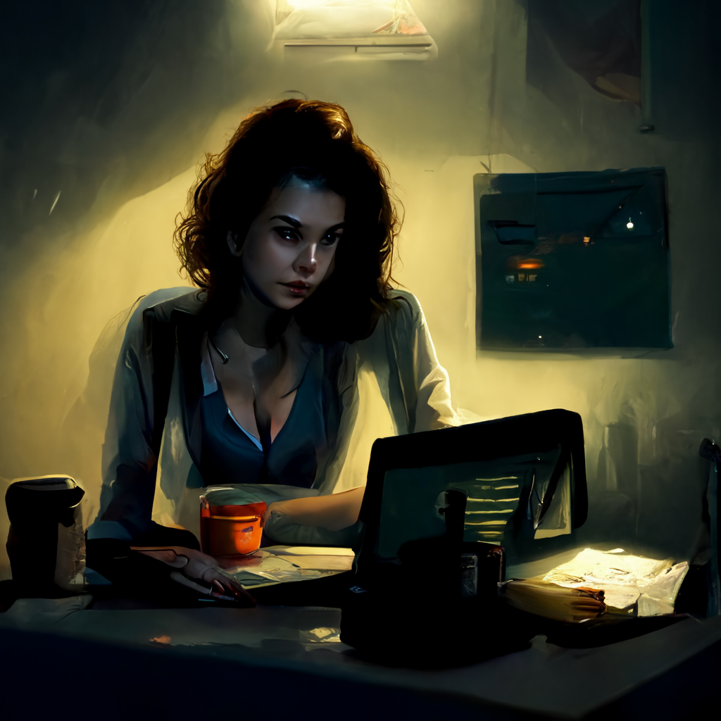 Midnight Effort: A Late Night in the Office