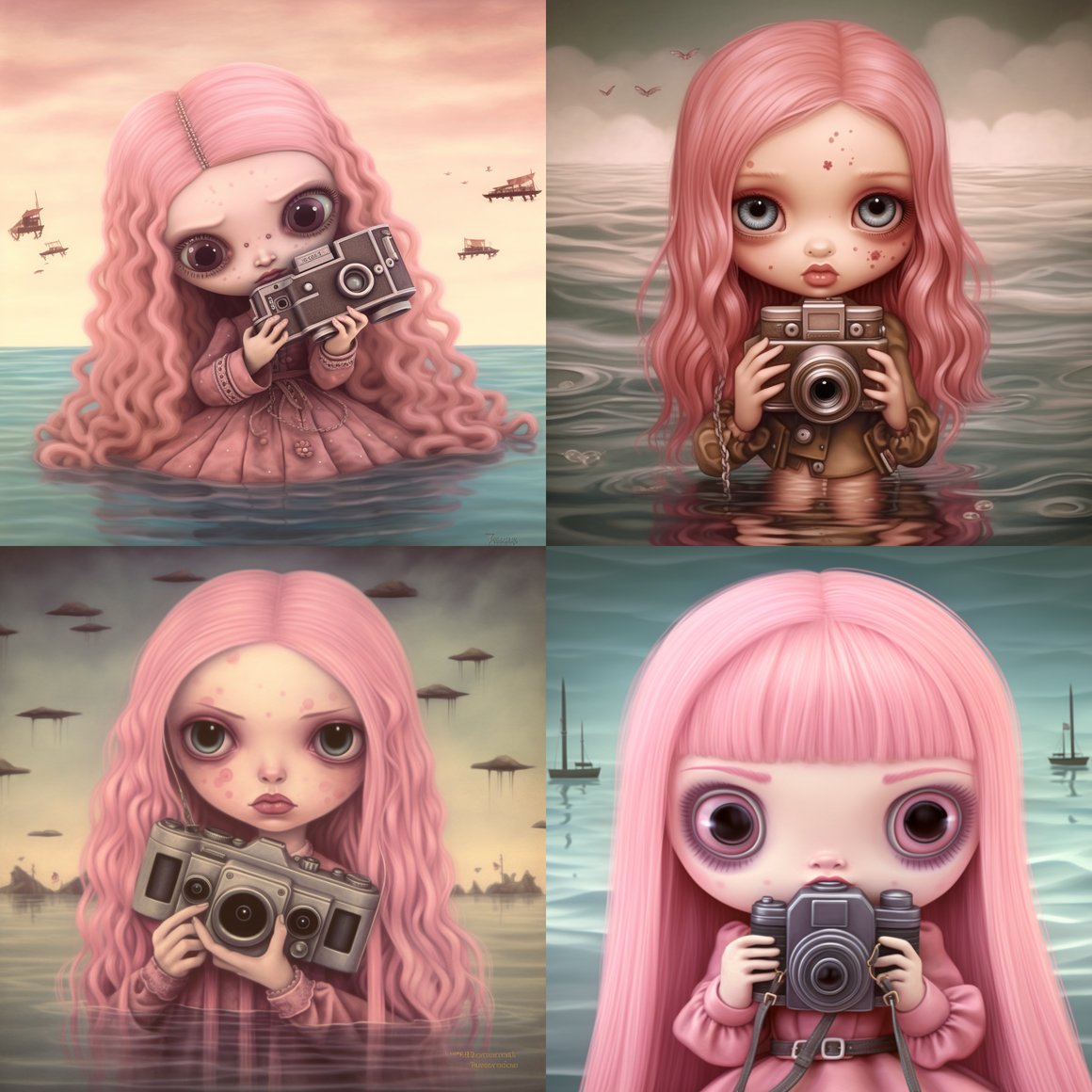 Submerged Sorrow: A Girl's Voyage in Roseate Waters