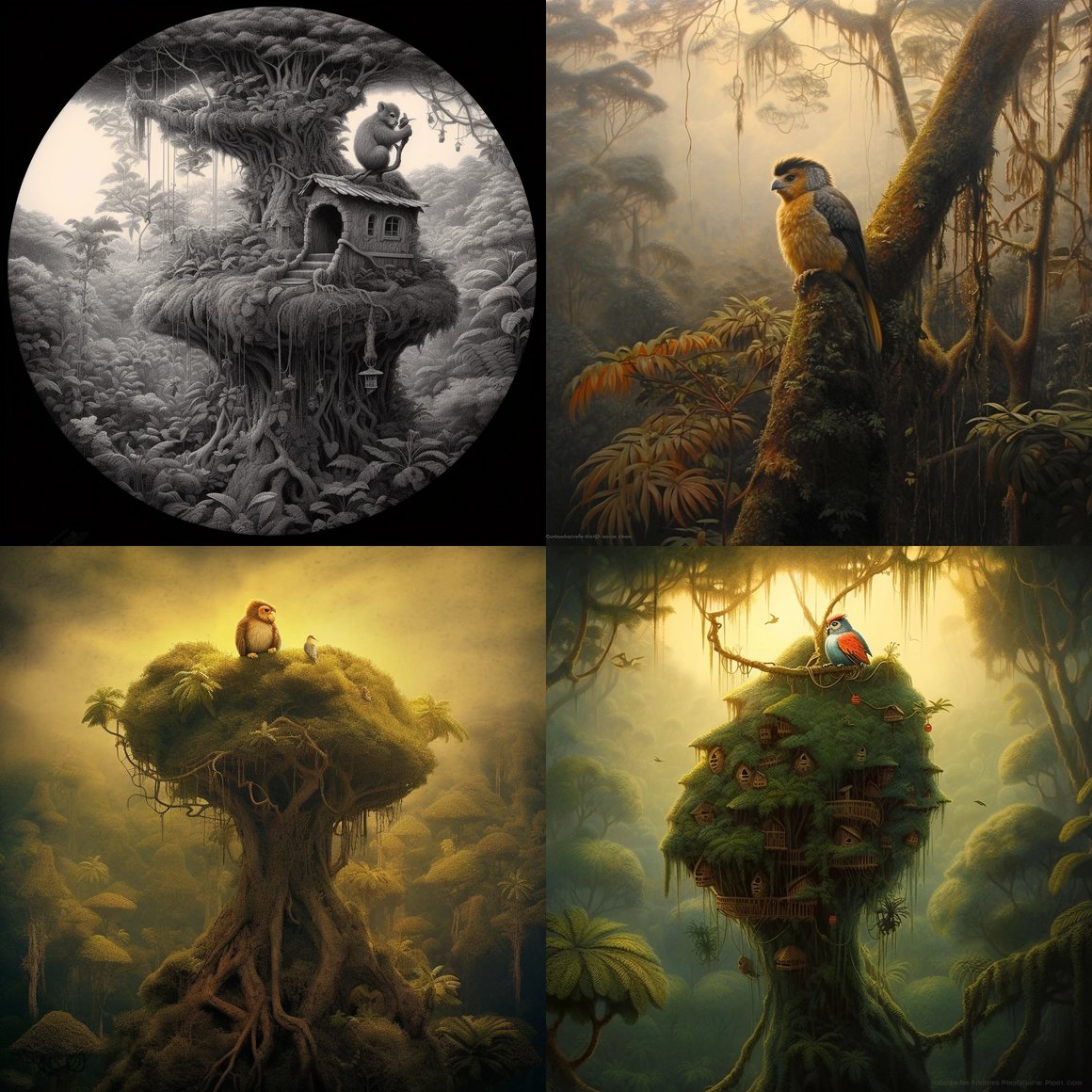 Despertar de la Jungla: El Mono Titi al Amanecer