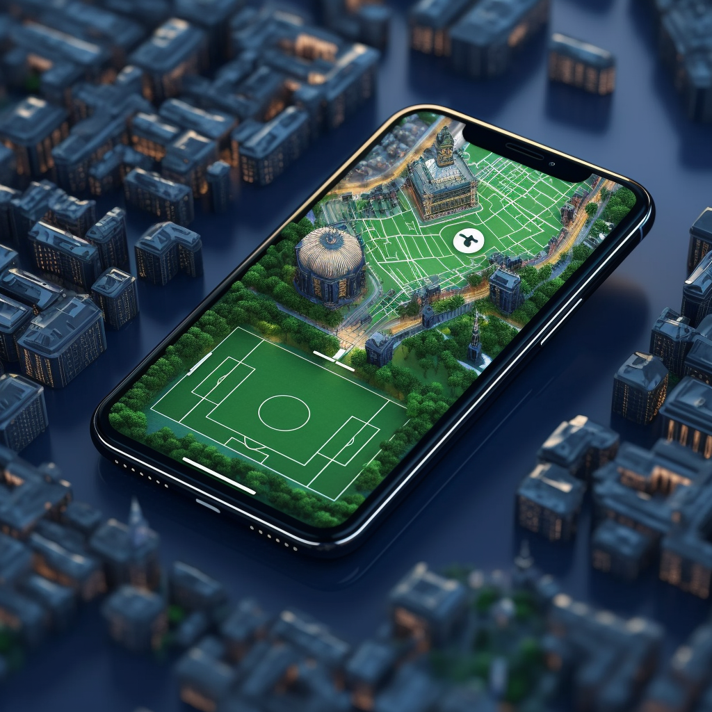 Navigating Football Fun on a 3D City Map App