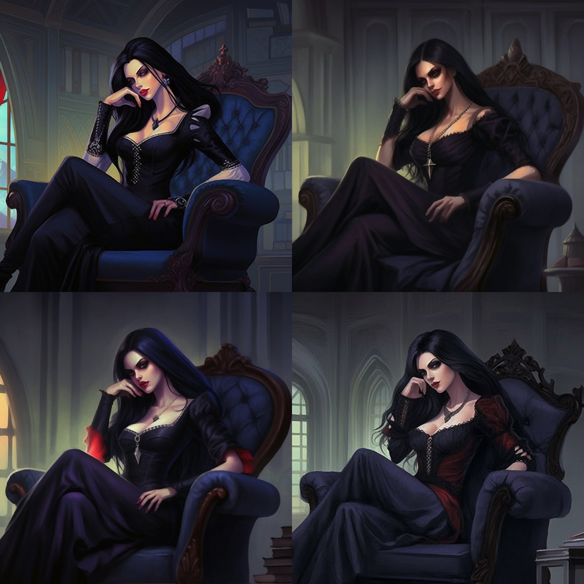 Chronicles of the Elusive Vampire Lady - RPG Art v5.1