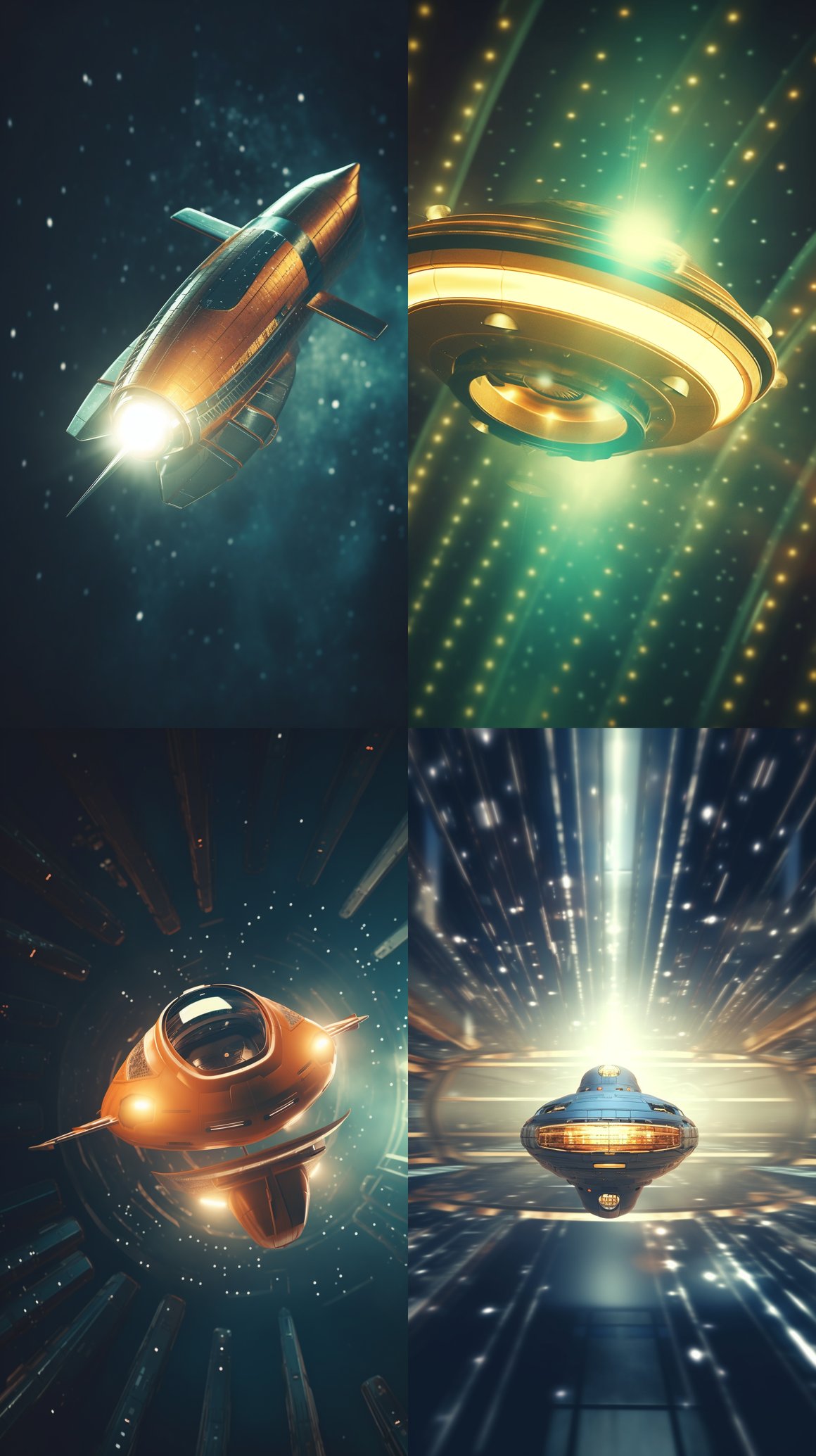 Retro Space Adventure: Mid-Journey Cinematic Snapshot