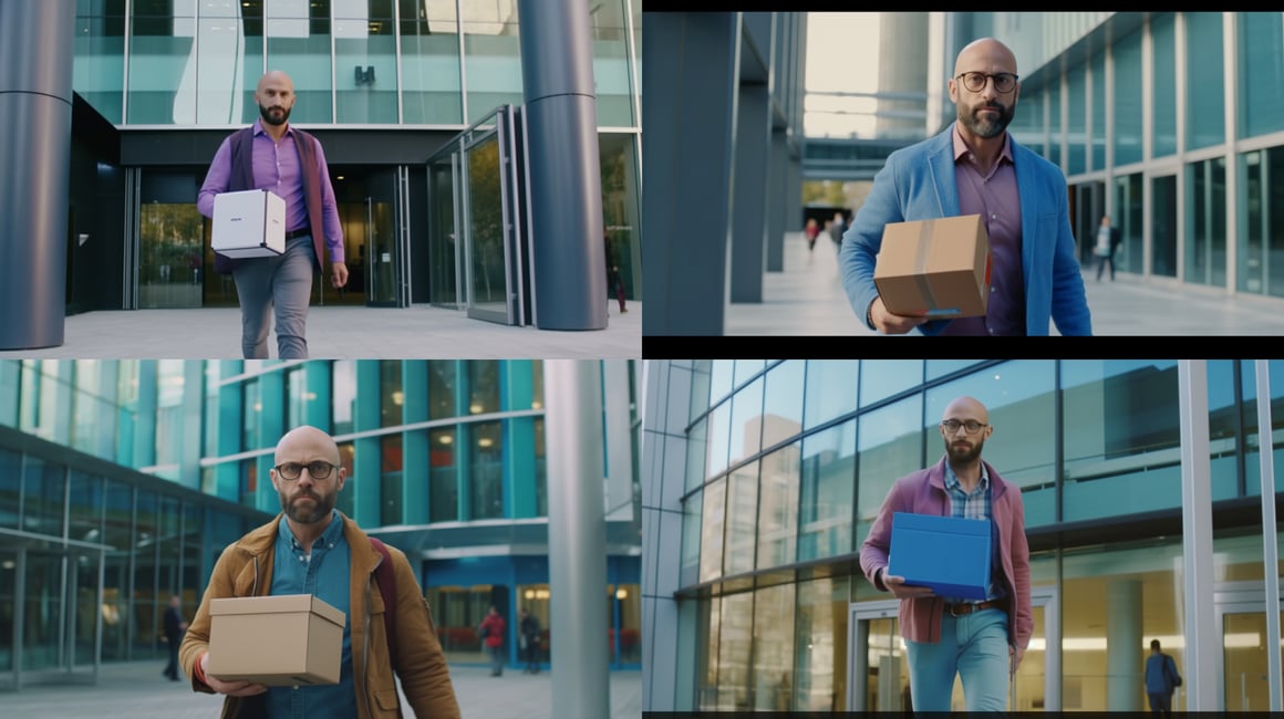 Cinematic Snapshot of Office Resignation