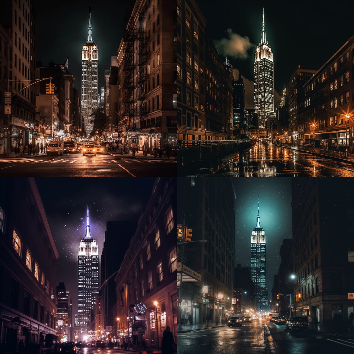 HD Quality Empire State Building with Fairy Lights Snapshot