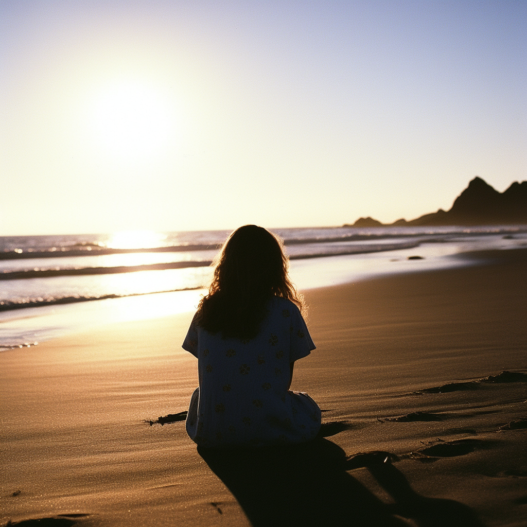 Sundrenched Serenity: A Mid-Journey Moment Captured
