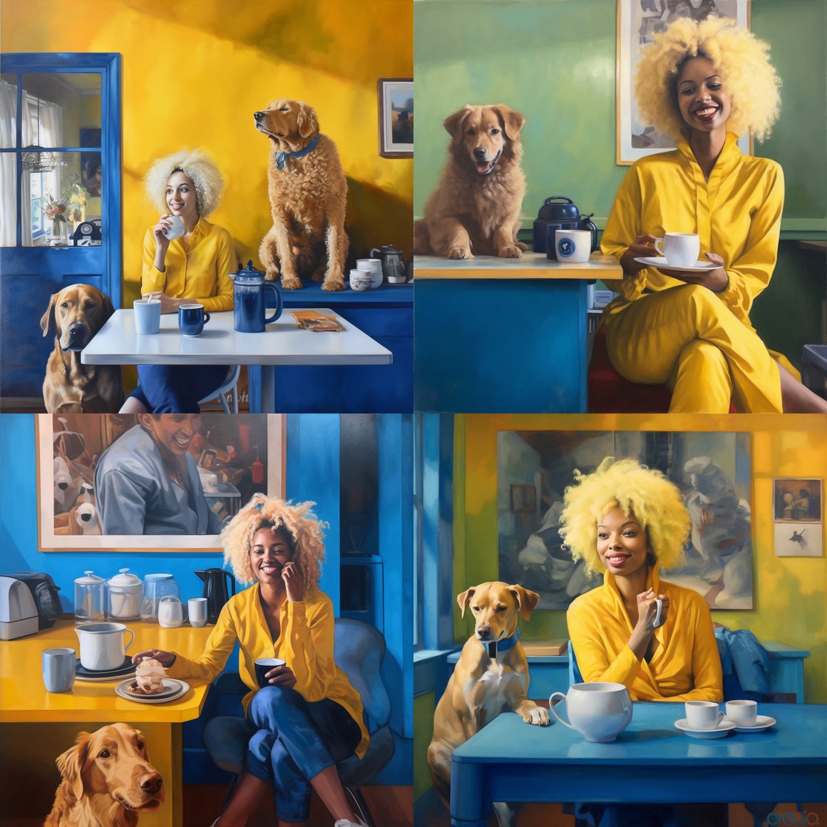 Midday Mirth in Monochromatic Blue