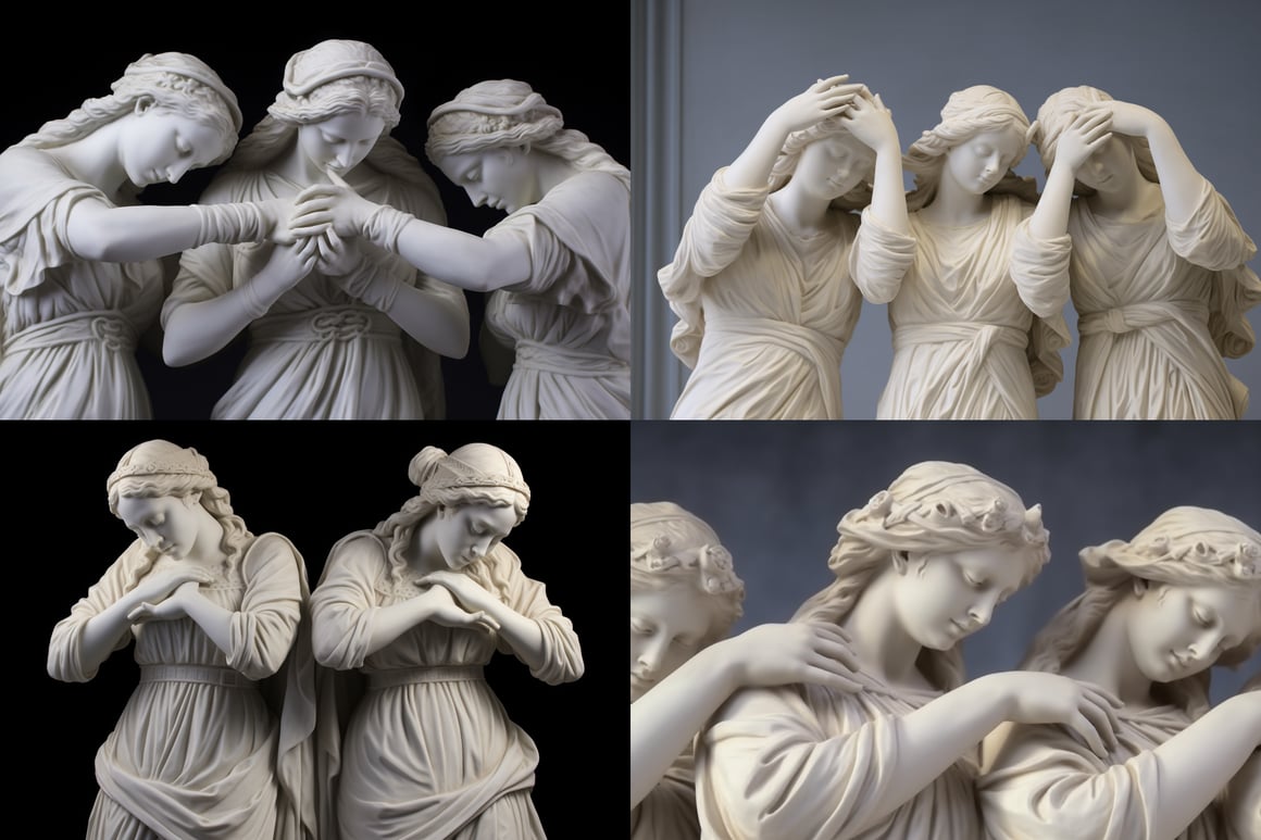 Neoclassical Trio: A Photographic Study of Statues