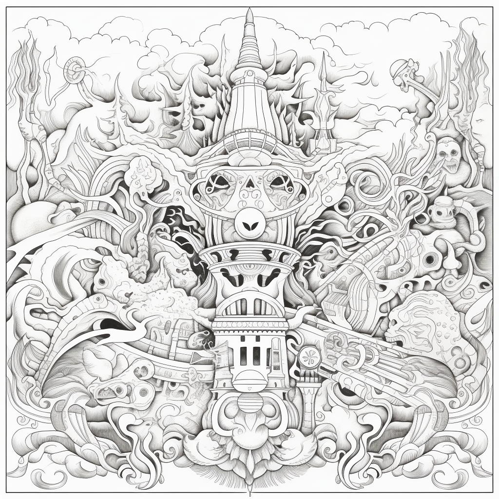Spiritual Transformation Coloring Page for Kids