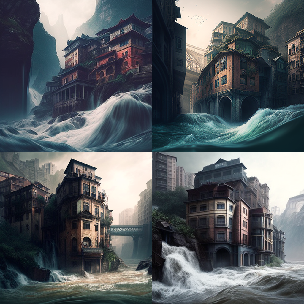 Submerged Splendor: Midway Reflections on Chongqing