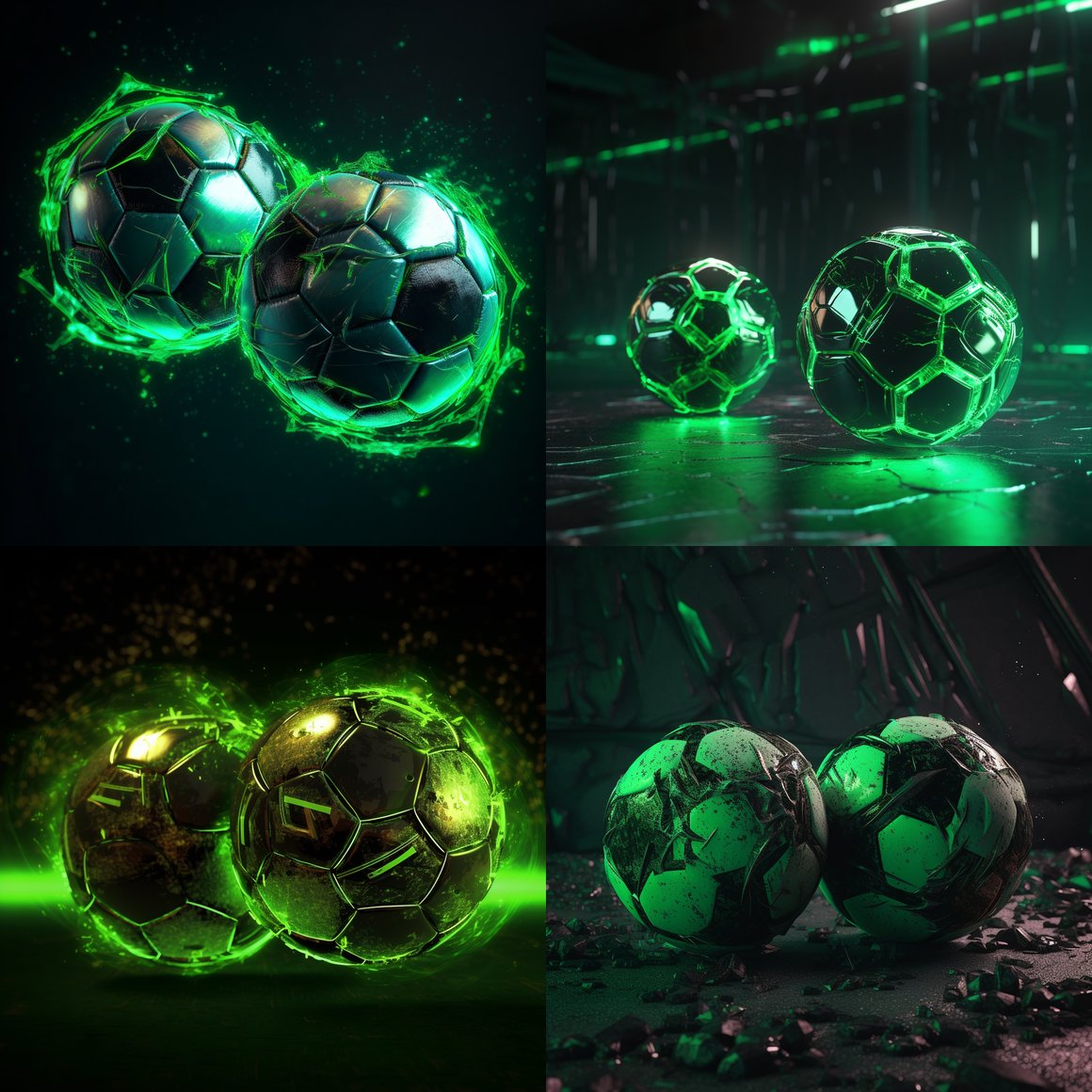 Neon Clash: A Cyberpunk Soccer Confrontation