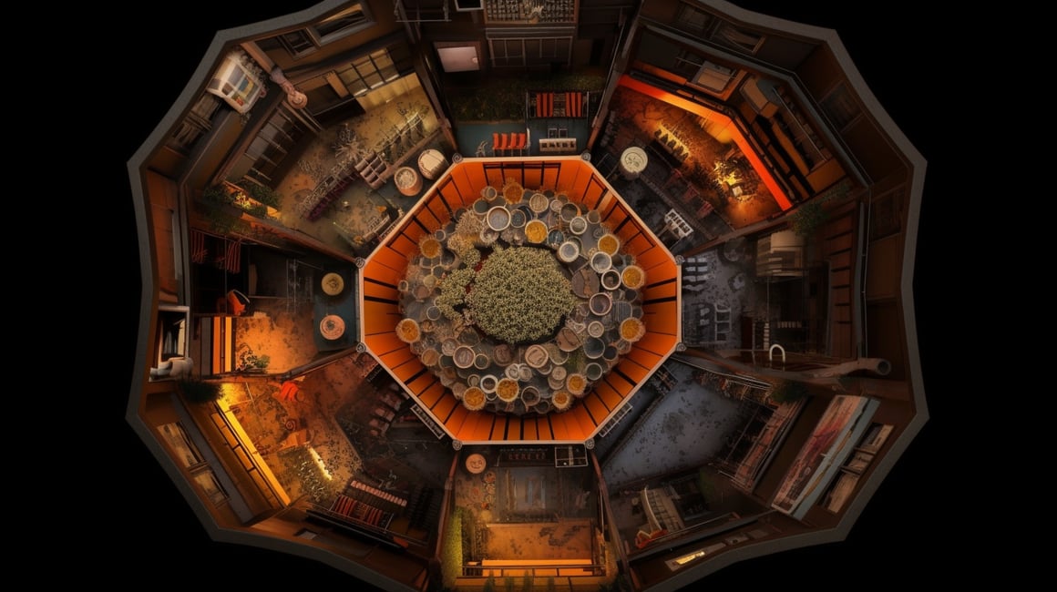 Hazardous Honeycomb: A Frightful Photorealistic Journey