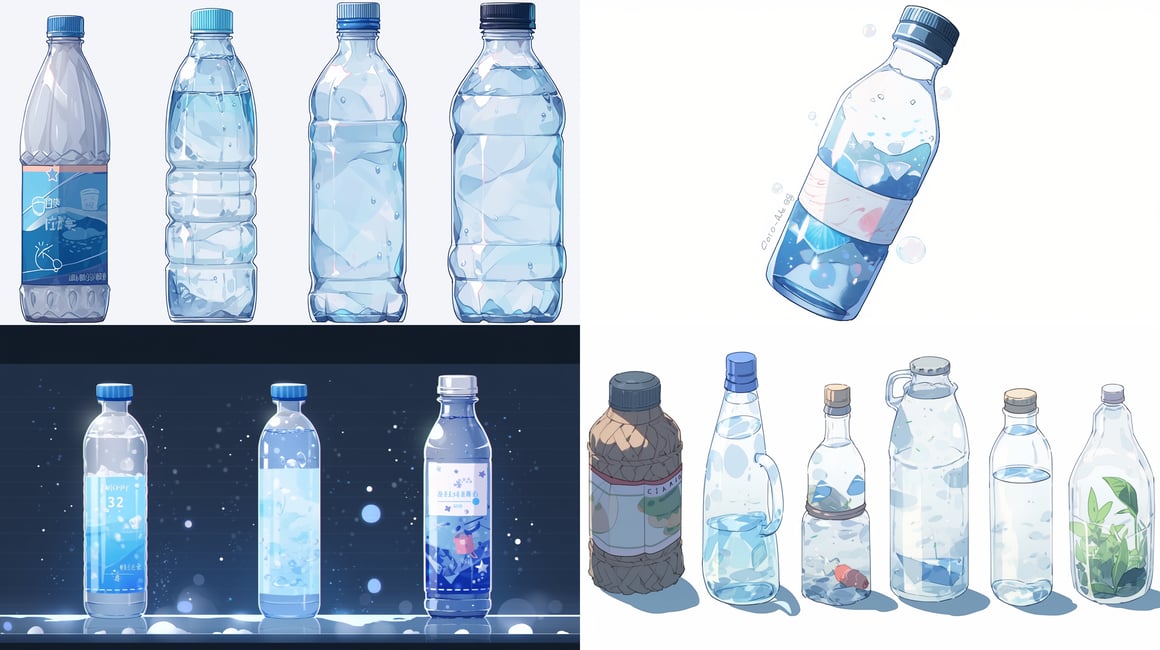 Mid-Travel Hydration Reminder - High Contrast Illustration