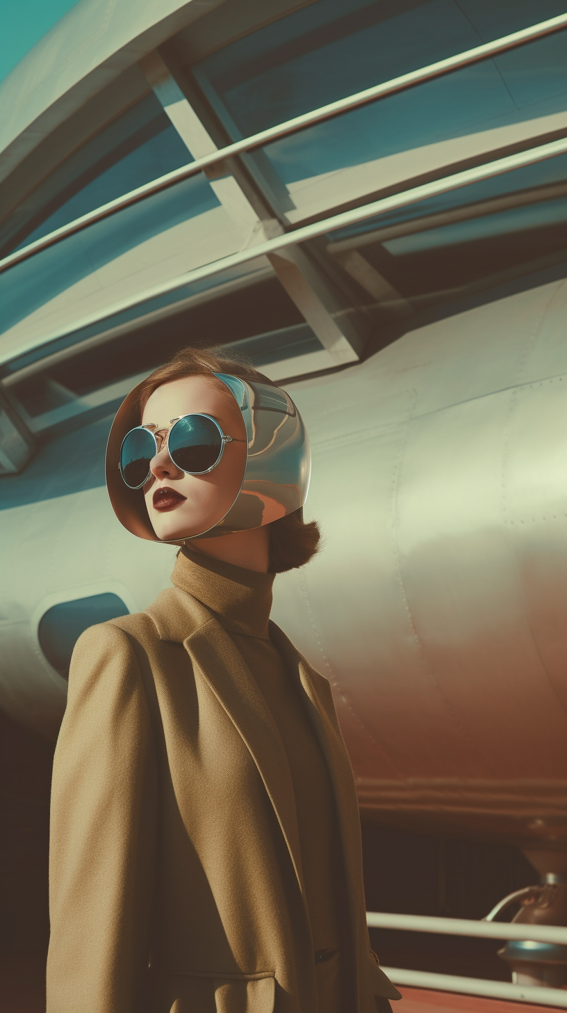 Retrofuturistic Space Voyage: A Woman's Unseen Journey