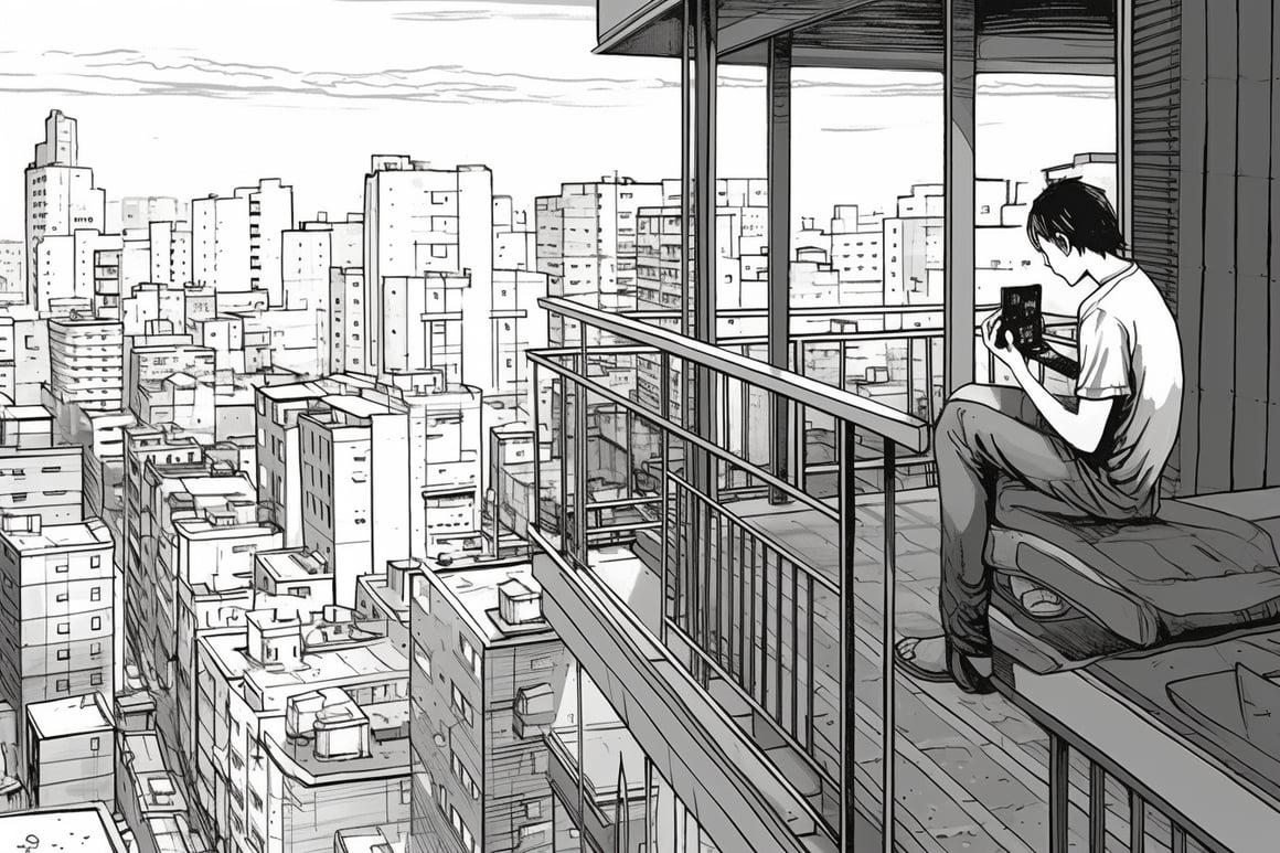 Retro Anime Rendezvous: A Skyscraper Interlude