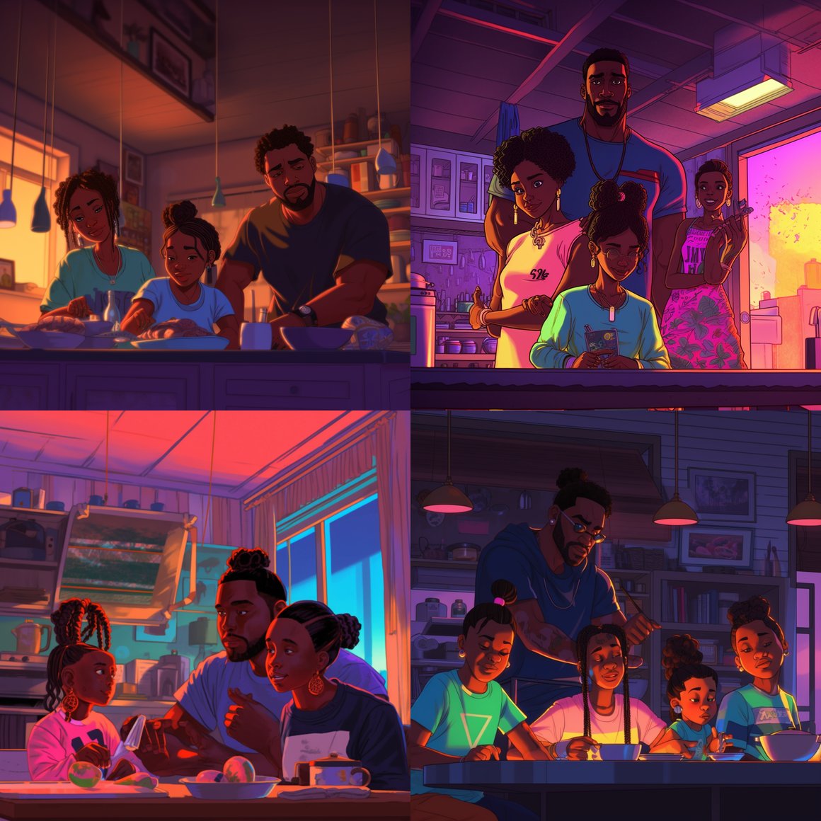 A Surreal Cyberpunk Family Reunion