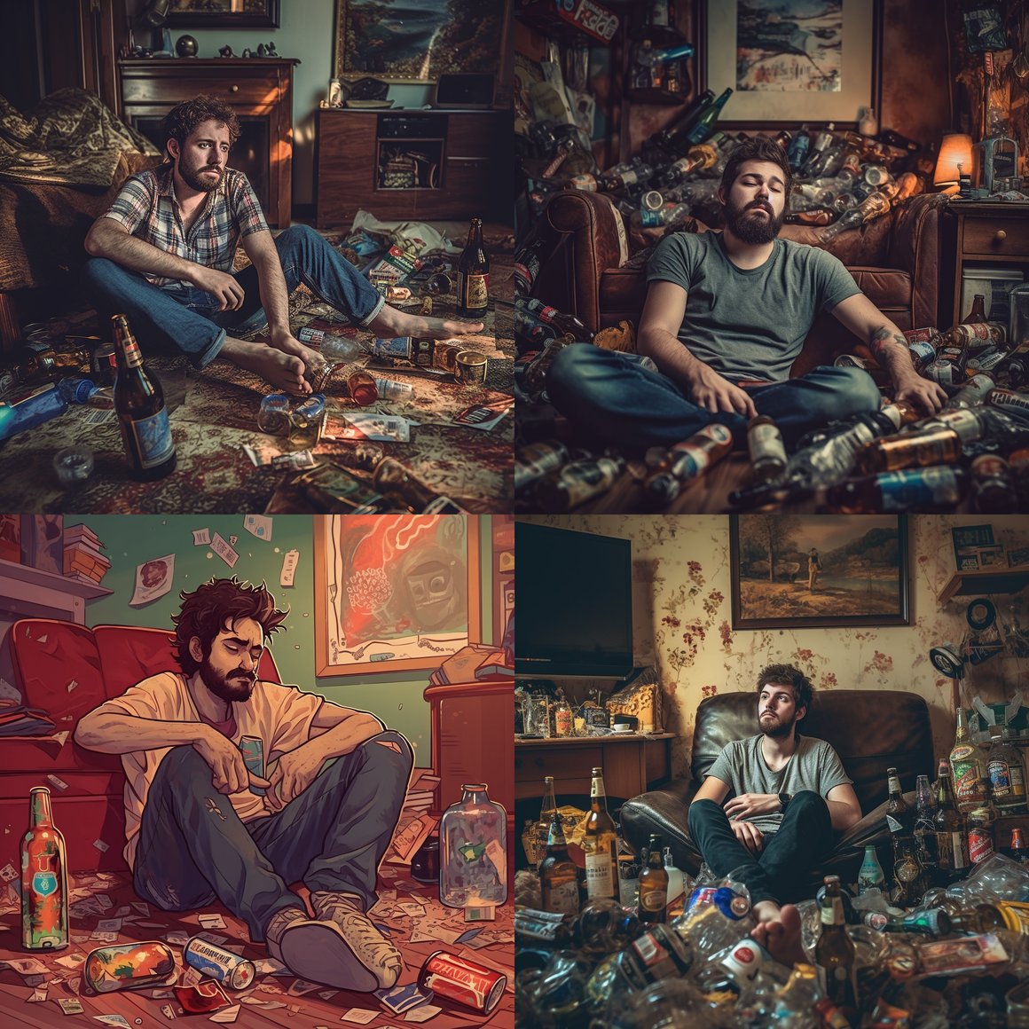 Midnight Evasion: A Glimpse into a Young Man's Escapism