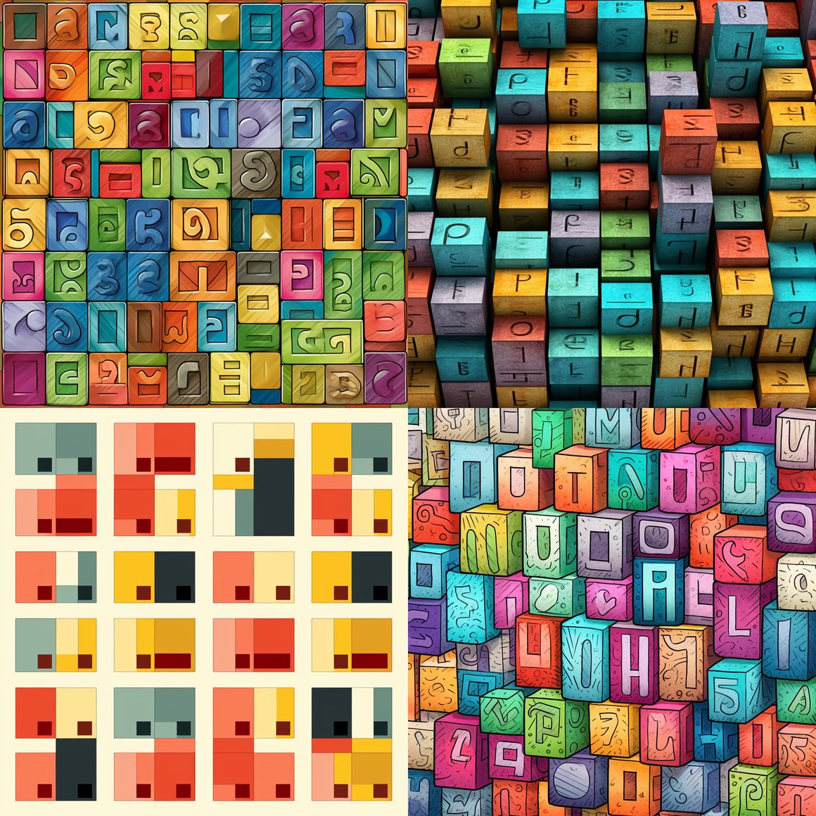 Subtle Alphabet Blocks Journey