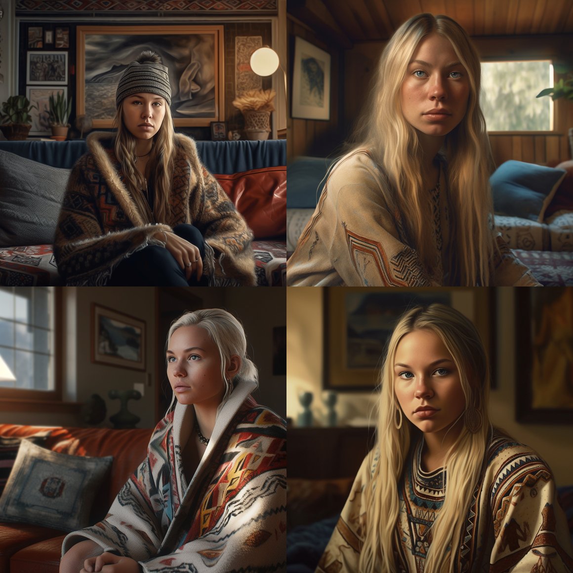 Detailed Hyperrealistic Selfie of a Modern Tlingit Girl - Version 5 at 250mb