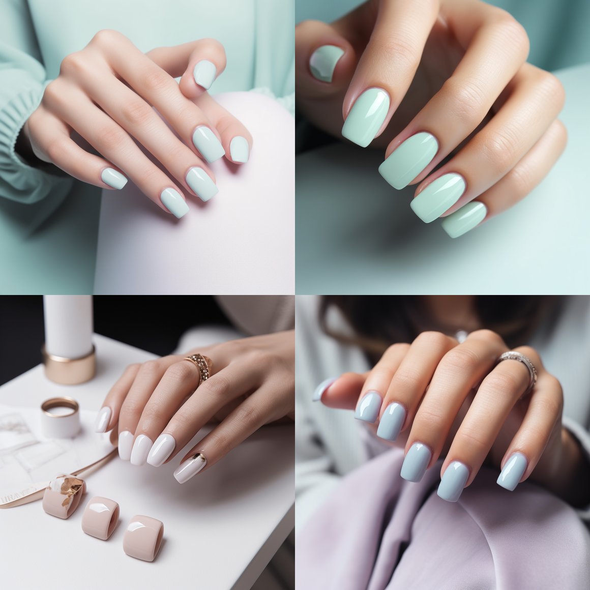 Choosing Nail Services and Color Schemes in a Minimalist Nail Salon