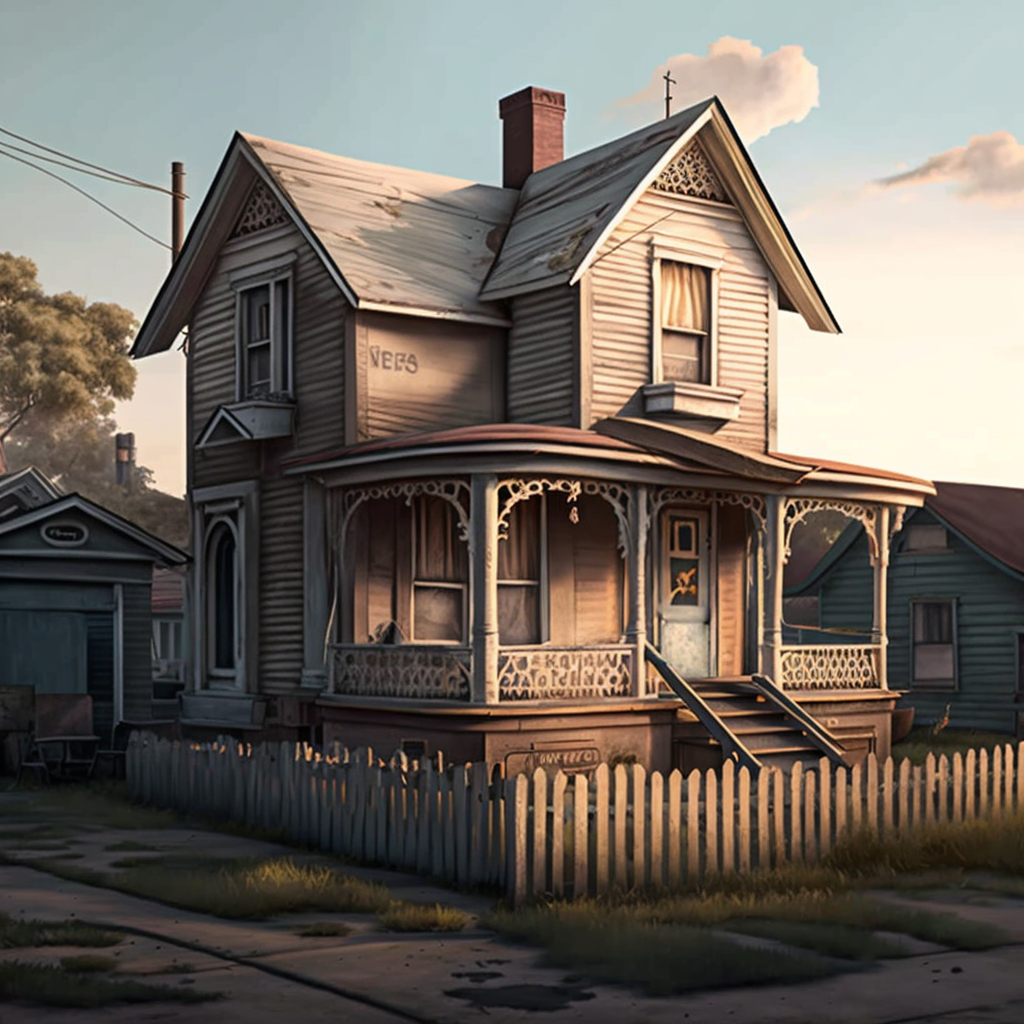 Suburban Struggles: The Shabby House Set