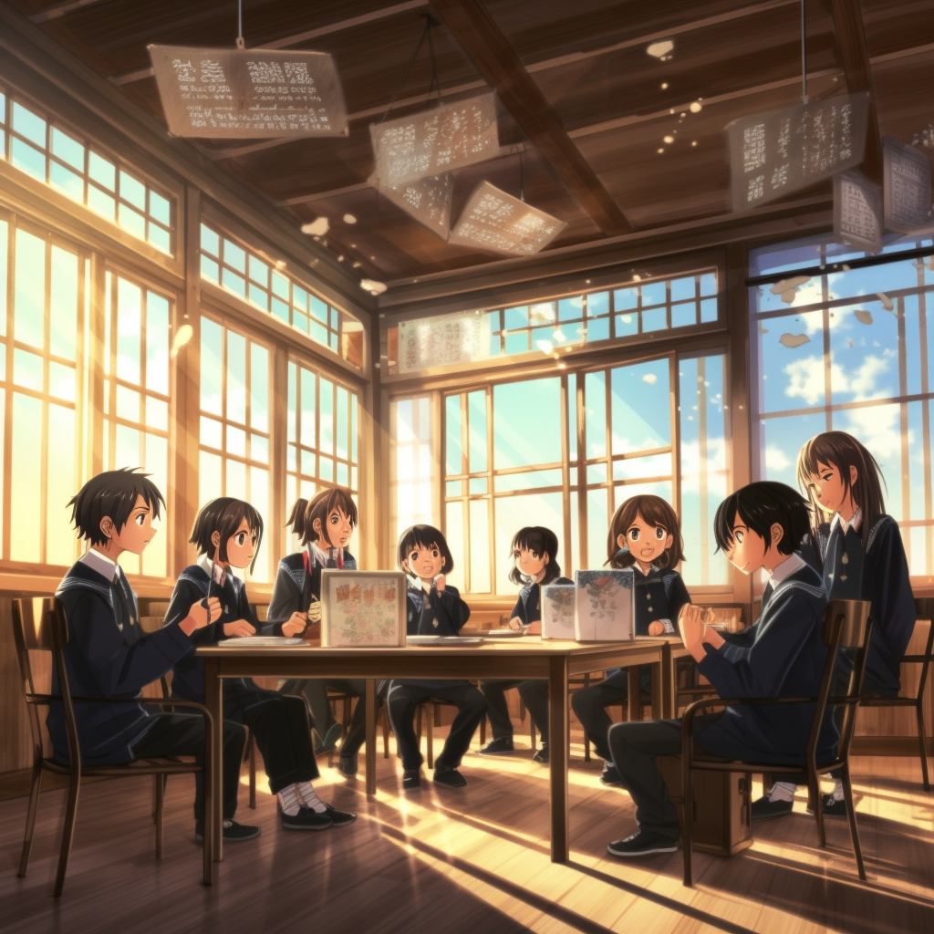 Snapshot of a Japanese High School Classroom