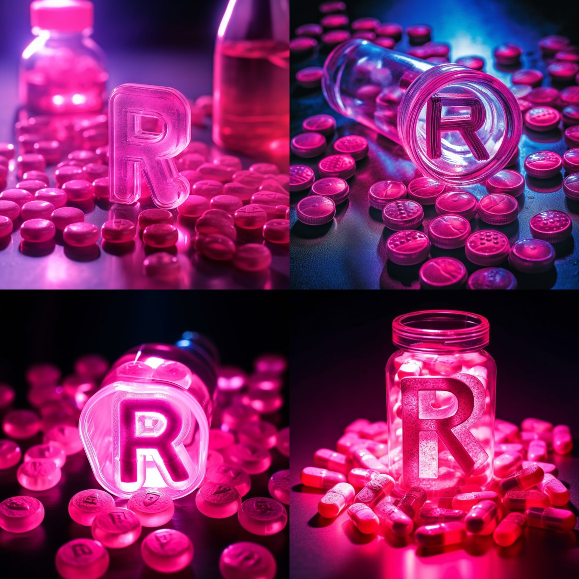 Neon Nights: The Mid-Party Medication Display