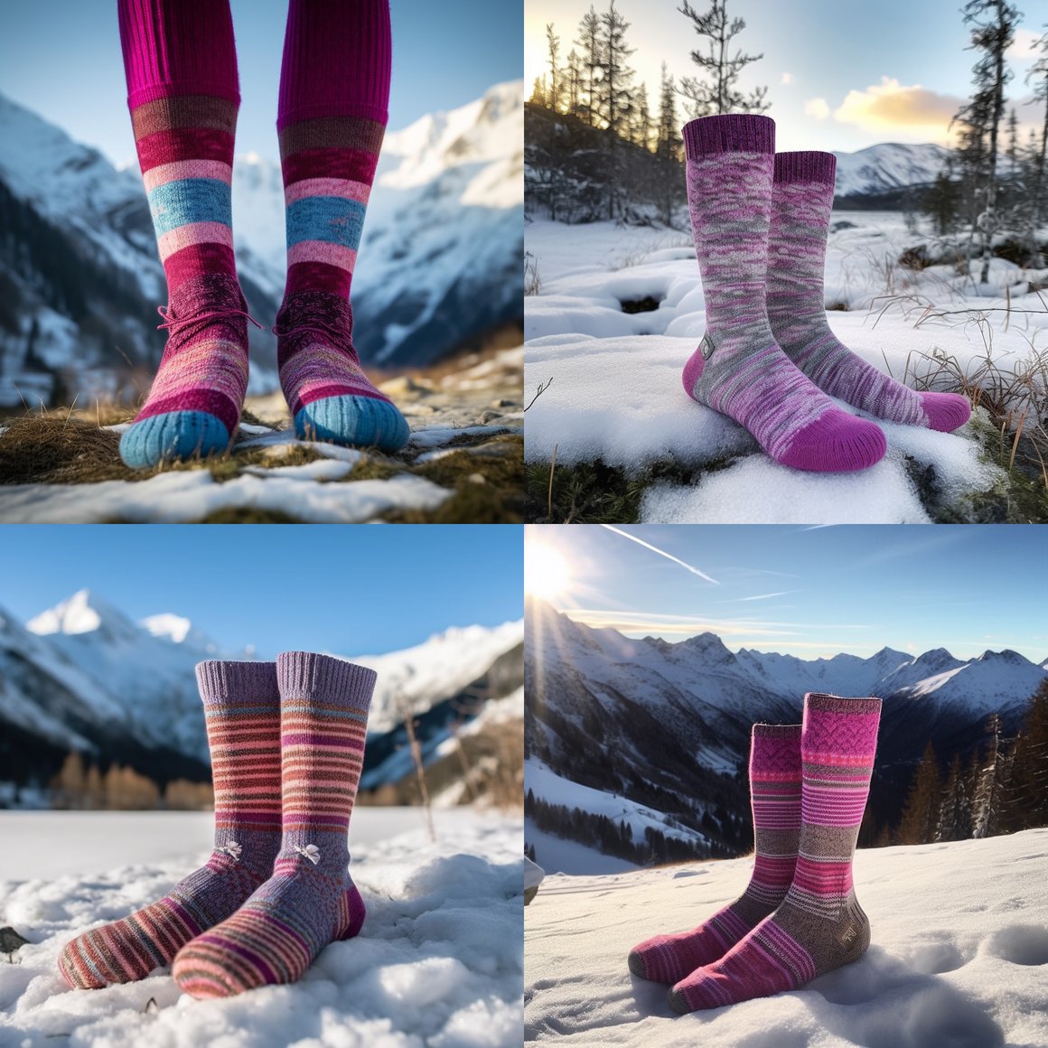 Mid-Winter Ski Sock Design