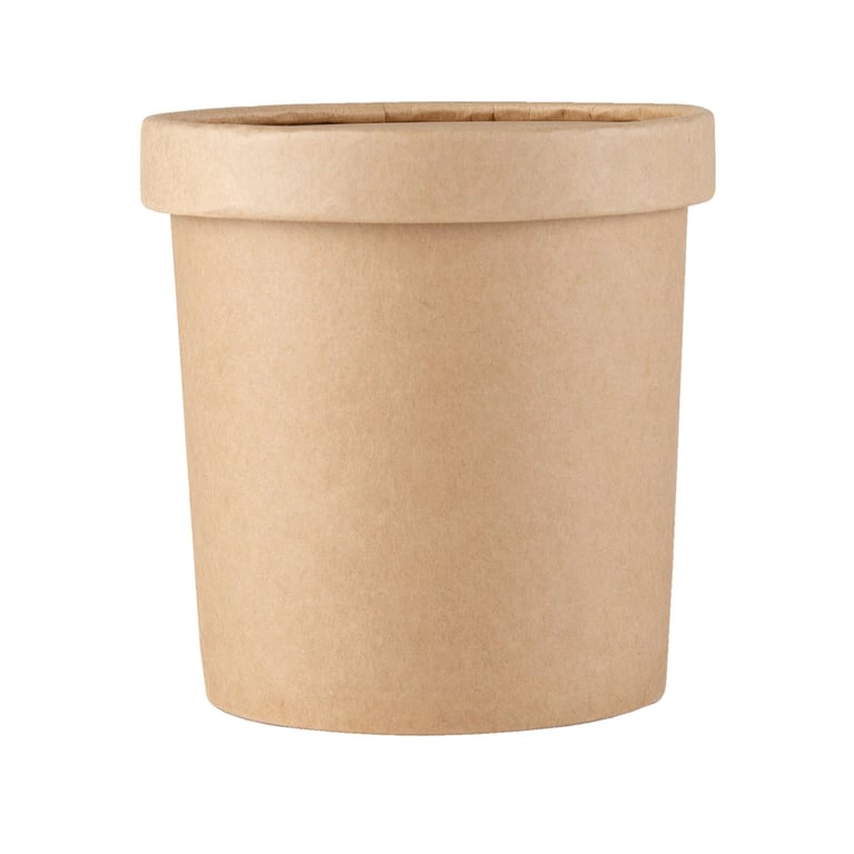 Kraft Paper Lid (Suitable with 26/32 Oz Cups)
