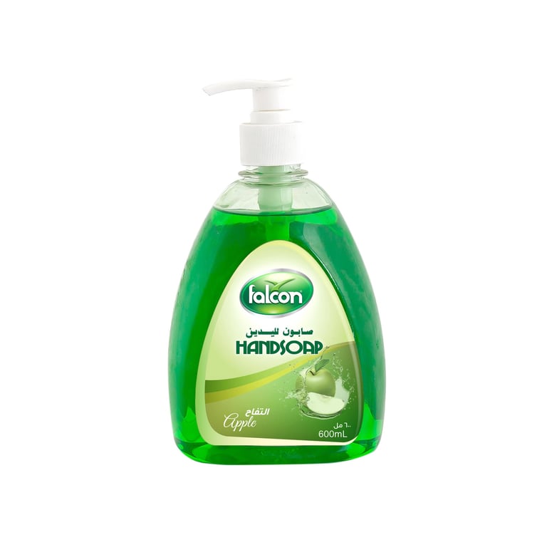 Falcon Hand Soap Liquid (Apple, 600 ml Bottle)