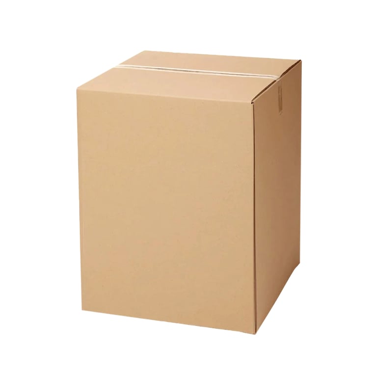 Plain Carton Box (5 Ply, 55 x 55 x 69 Inches, Brown Colour)