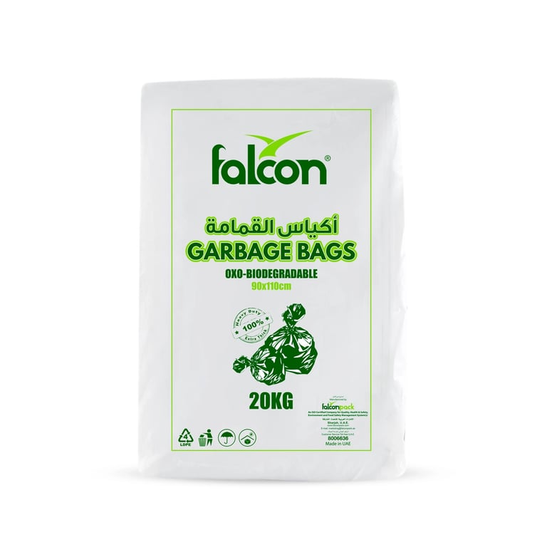 Garbage Bags (110 Cm x 130 Cm) Black Colour, 1 x 20 Pieces